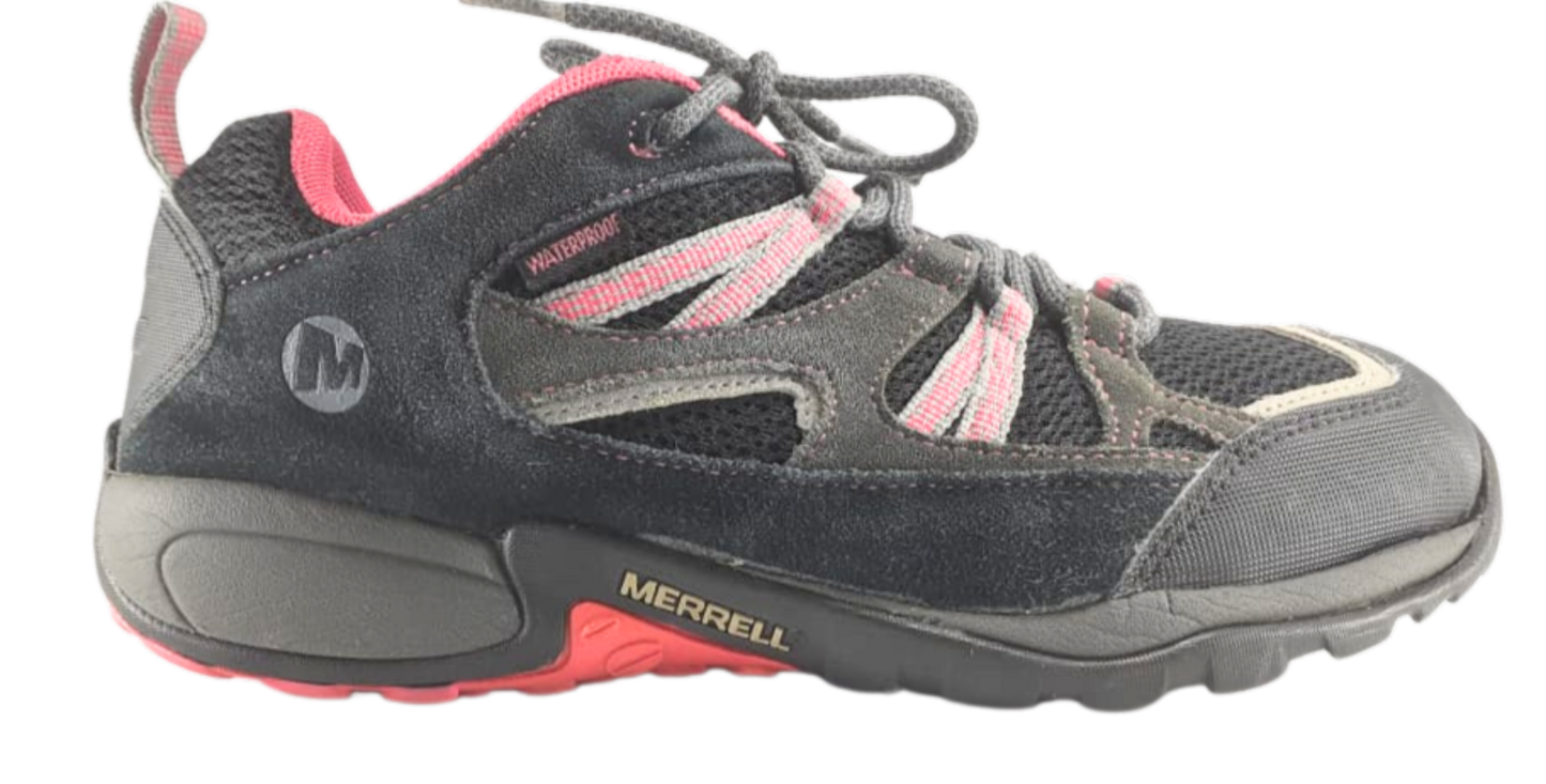 MERREL BLACK CABARET Sneakers Shoes Lace up Hiking Sports