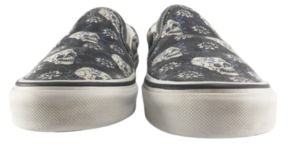 Vans Classic Slip On Flash Skulls Black White