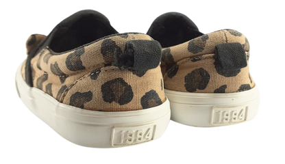 Leopard-Print Canvas Slip-Ons For Toddler Girls