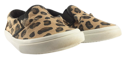 Leopard-Print Canvas Slip-Ons For Toddler Girls